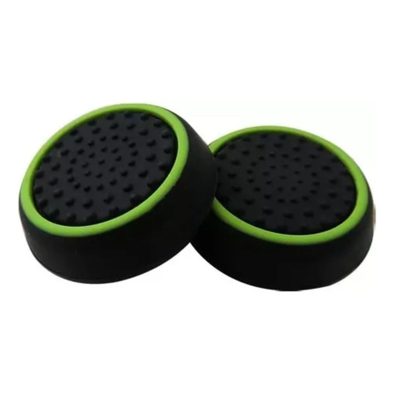 JUEGO PROTECTOR SILICONA JOYSTICK PARA PS XBOX SWITCH VERDE