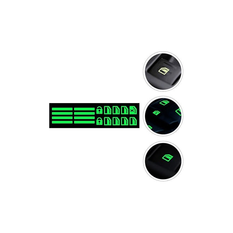 CALCOMANIA AUTOADHESIVA LUMINOSA FLUORESCENTE ELEVAVIDRIOS