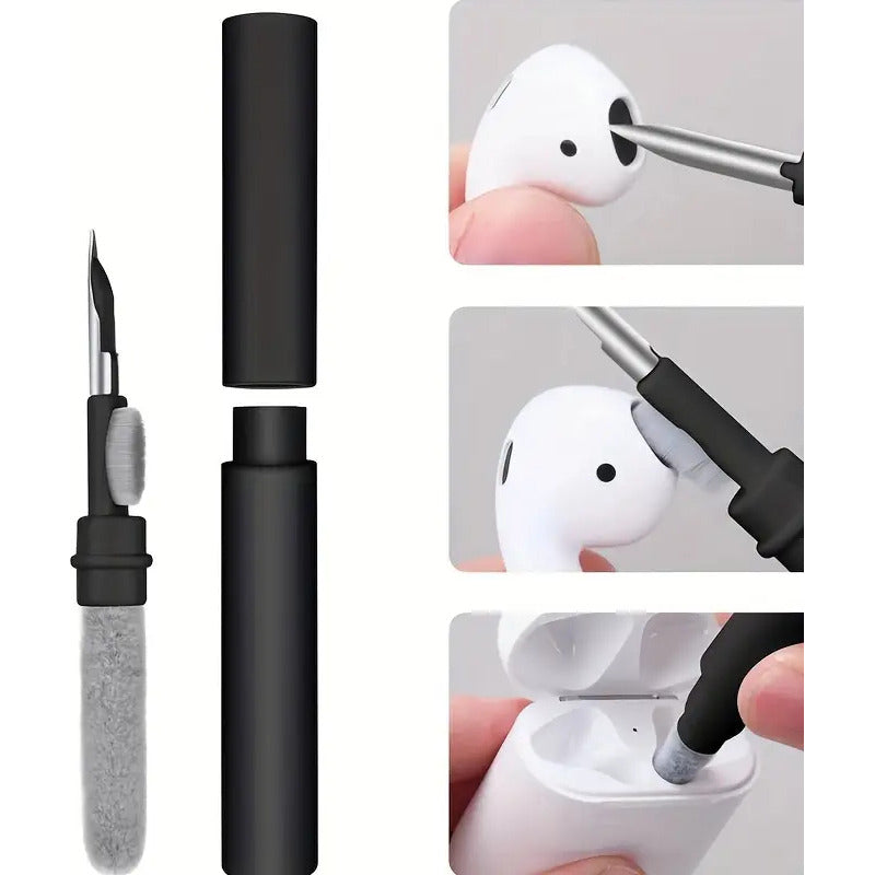 LÁPIZ LIMPIEZA PARA AUDÍFONOS INALÁMBRICOS PODS NEGRO