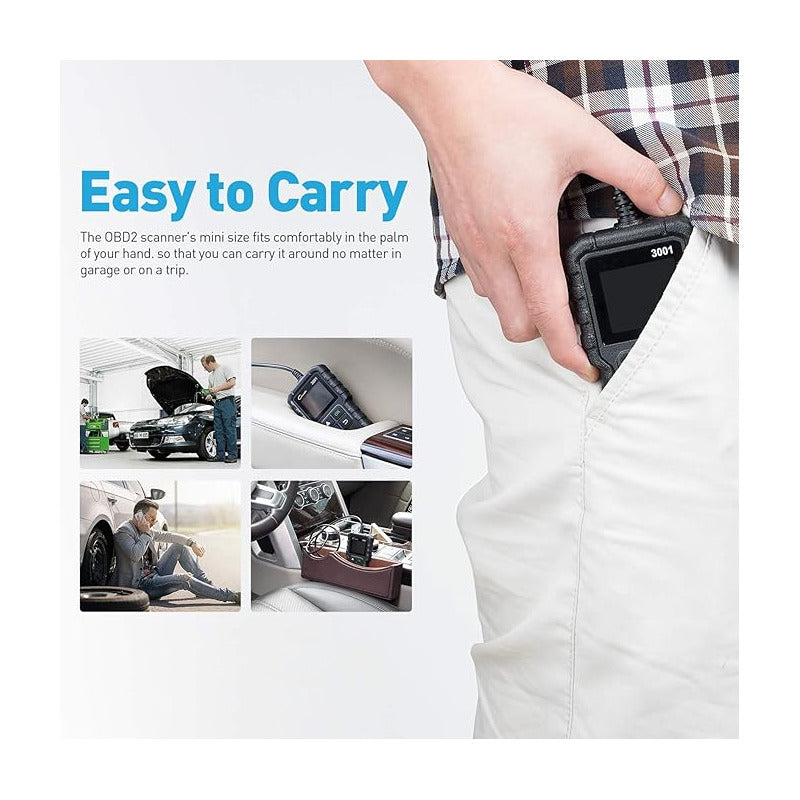 ESCANER CARRO AUTOMOVIL AUTOMOTRIZ OBD2 CR3001 SCANNER