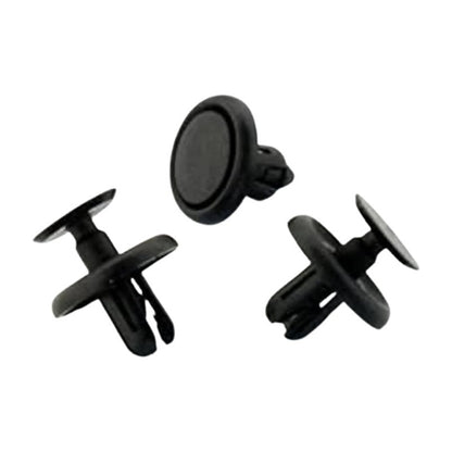 10X CLIPS RETENCIÓN EMPUJE REMACHE AJUSTE CARRO 20X10.5X7MM NEGRO