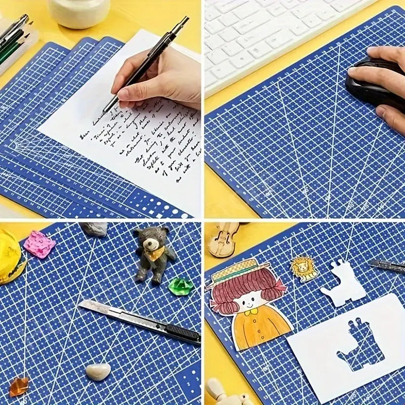 A3 TAPETE CORTE PAPEL MANUALIDADES BISUTERÍA ALFOMBRILLA AZUL MARINO