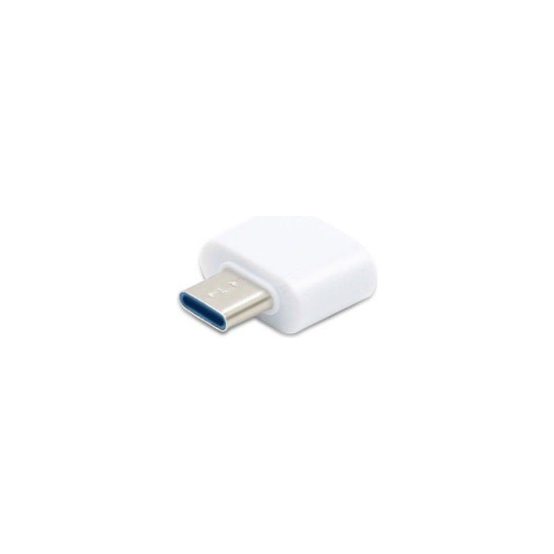 ADAPTADOR CONVERTIDOR USB HEMBRA TIPO C MACHO OTG 3.0 BLANCO BLANCO