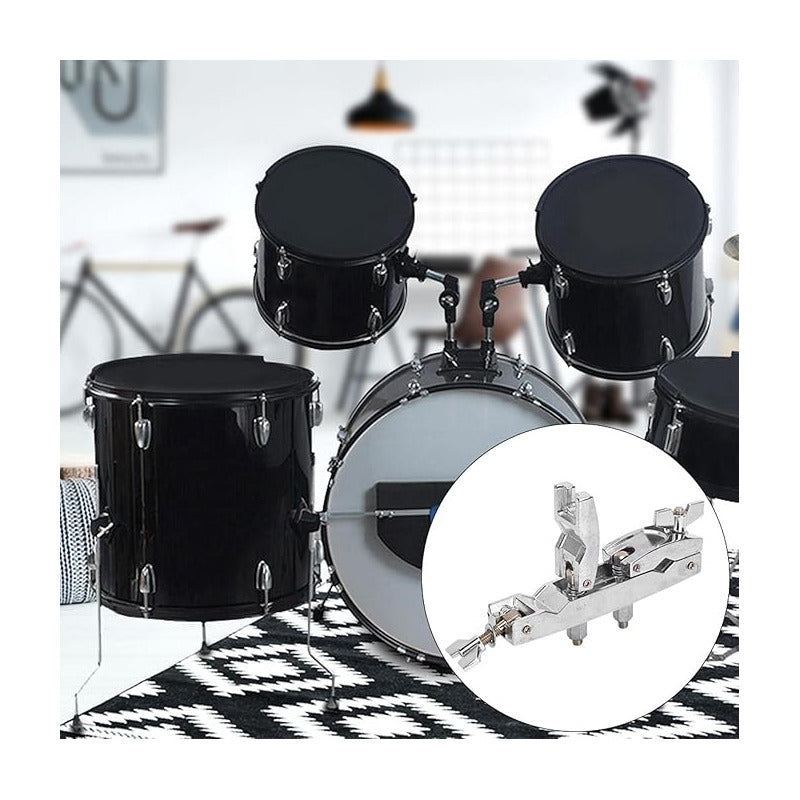 CLAMP BASE PLATILLOS BATERIA ACUSTICA ELECTRICA SOPORTE BOOM