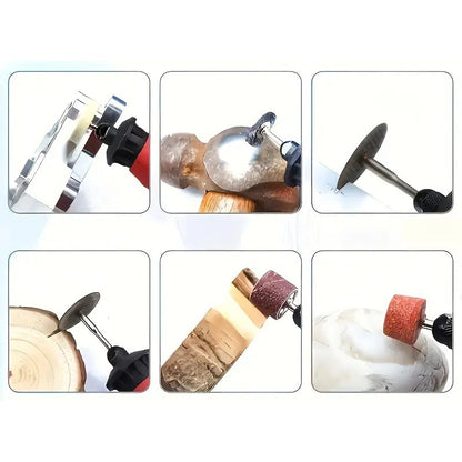 KIT 105 PCS CABEZALES PULIDO AMOLADORA MOTOTOOL MARQUETERÍA 12V 50 50 W