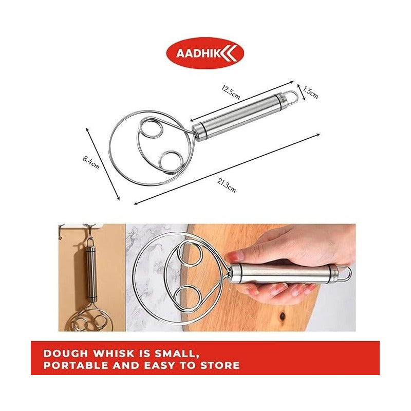 BATIDOR MEZCLADOR MASA DANÉS PAN PASTELERÍA HORNEADO GALLETA PLATEADO