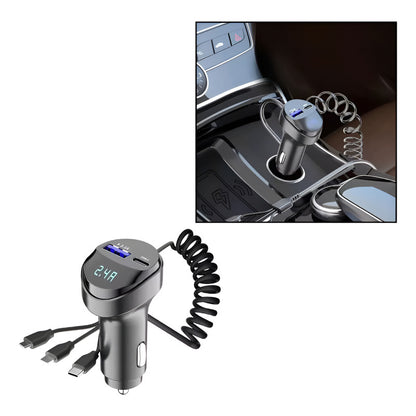 CARGADOR RAPIDO 3 EN 1 CELULAR LIGHTNING TIPO-C MICRO USB NEGRO