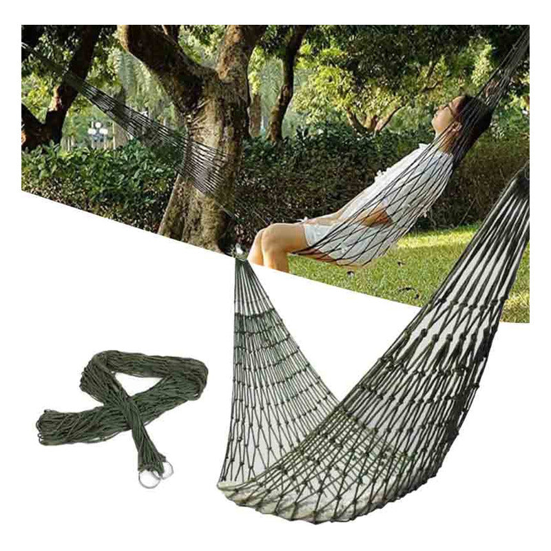HAMACA MALLA AIRE LIBRE FINCA CASA DESCANSO VERANO CAMPO VERDE MUSGO MALLA AIRE LIBRE