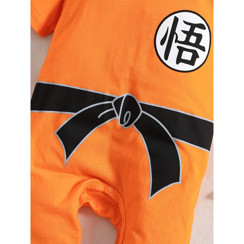 DISFRAZ BEBÉ GOKU DRAGON BALL SAIYAJIN ROPA NIÑO NARANJA 90