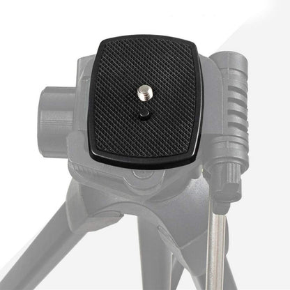 PLACA LIBERACIÓN RÁPIDA TRÍPODE ZAPATA 3.5X3.5CMS 1/4 ROSCA NEGRO