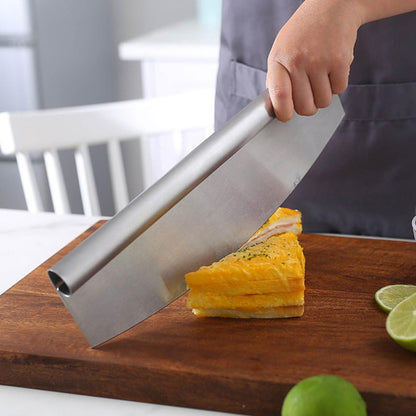 CORTADOR PIZZA MASA PROFESIONAL CUCHILLA PLATEADO