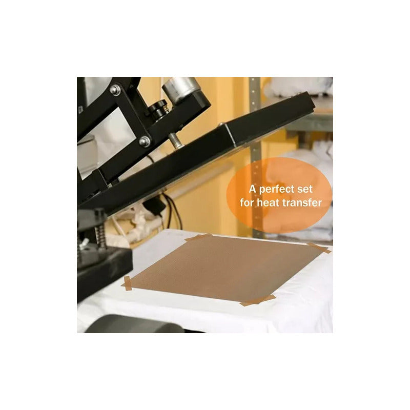 HOJA TEFLÓN 30X20 CMS SUBLIMACIÓN COCINA PLANCHA CALOR HORNO MARRÓN CLARO