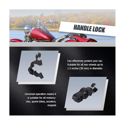 SEGURO ANTIRROBO CANDADO MOTO ACELERADOR MANILLAR FRENO