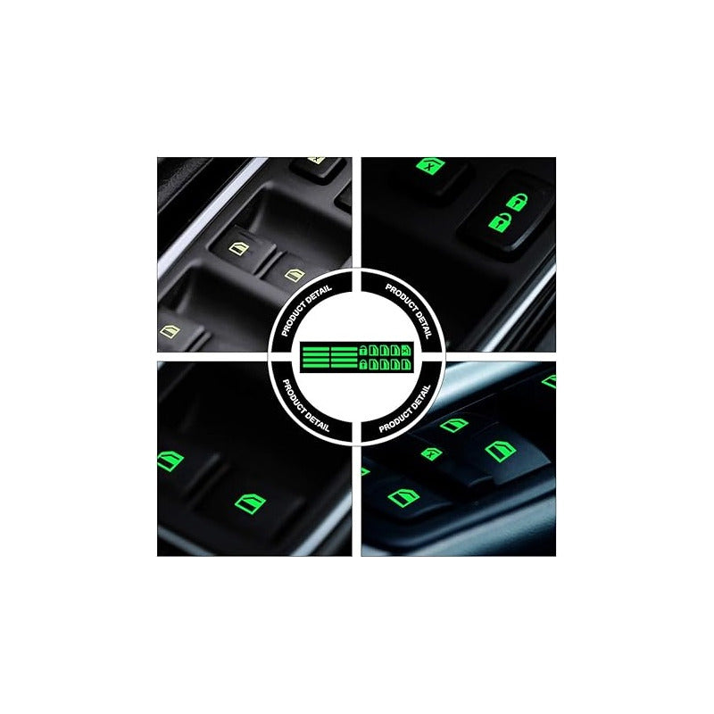 CALCOMANIA AUTOADHESIVA LUMINOSA FLUORESCENTE ELEVAVIDRIOS