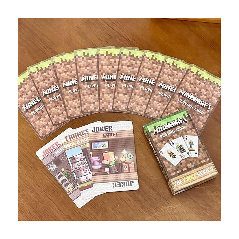 JUEGO CARTAS POKER FIRST SERIES VERSION LIMITADA MINECRAFT PIXEL MINECRAFT INGLÉS