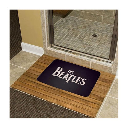 TAPETE HOGAR COCINA ENTRADA CASA ALCOBA LOGO BEATLES 40X60 60 CM 40 CM THE BEATLES BLANCO/NEGRO