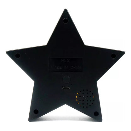 LÁMPARA USB RECARGABLE SUPER STAR MARIO BROS SONIDO JUEGO NEGRO AMARILLO 5V