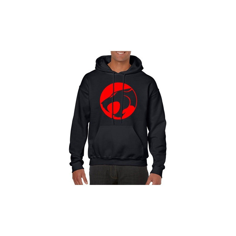 BUZO HOODIE LOGO THUNDERCATS NEGRO 2XL (ASIA) NEGRO