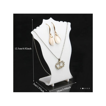 EXHIBIDOR JOYAS COLLAR ARETES PENDIENTES JOYERIA SOPORTE BLANCO