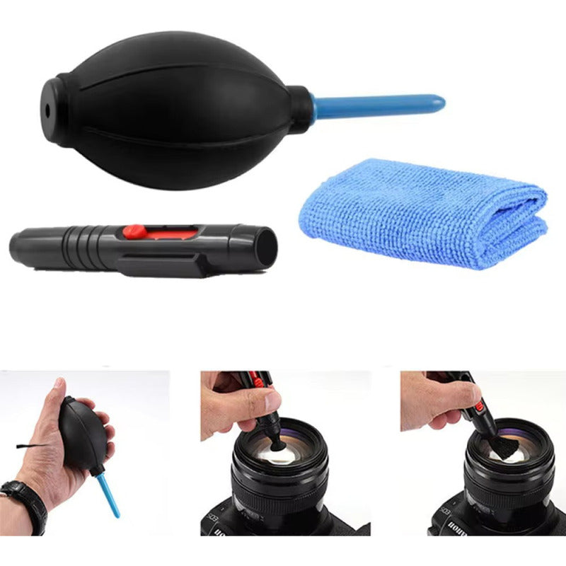 KIT LIMPIEZA CÁMARA DSRL 3 EN 1 CCD REFLEX CANON NIKON SONY