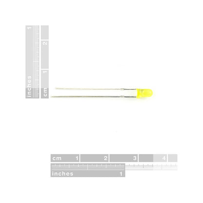 10X LUZ LED DIODO 3MM AMARILLO 20MA 1.9-2.1V 3000-4000MCD 1.9-2.1 AMARILLO