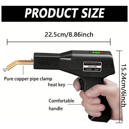 PISTOLA MÁQUINA SOLDAR PLÁSTICO SOLDADOR NEGRO RESTAURACIÓN NEGRO 110V