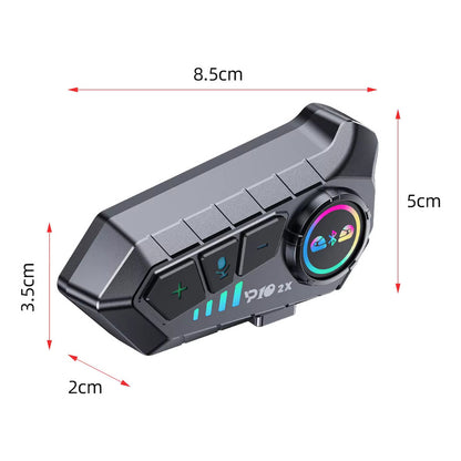 INTERCOM CASCO MOTOCICLETA BLUETOOTH DUAL RECARGABLE