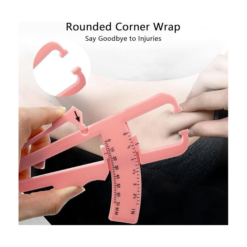 ADIPÓMETRO PLICÓMETRO ROSADO MEDIDOR DE GRASA CORPORAL