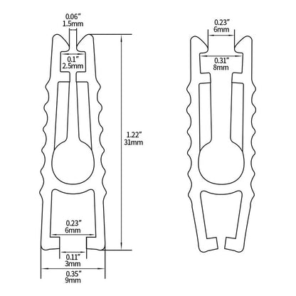 PINZA EXTRACTOR FUSIBLES CARRO ATO/ATC CLIP PIN NEGRO