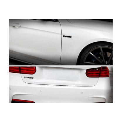 EMBLEMA TURBO METAL 3D ADHESIVO VEHÍCULO INSIGNIA LUJO CARRO