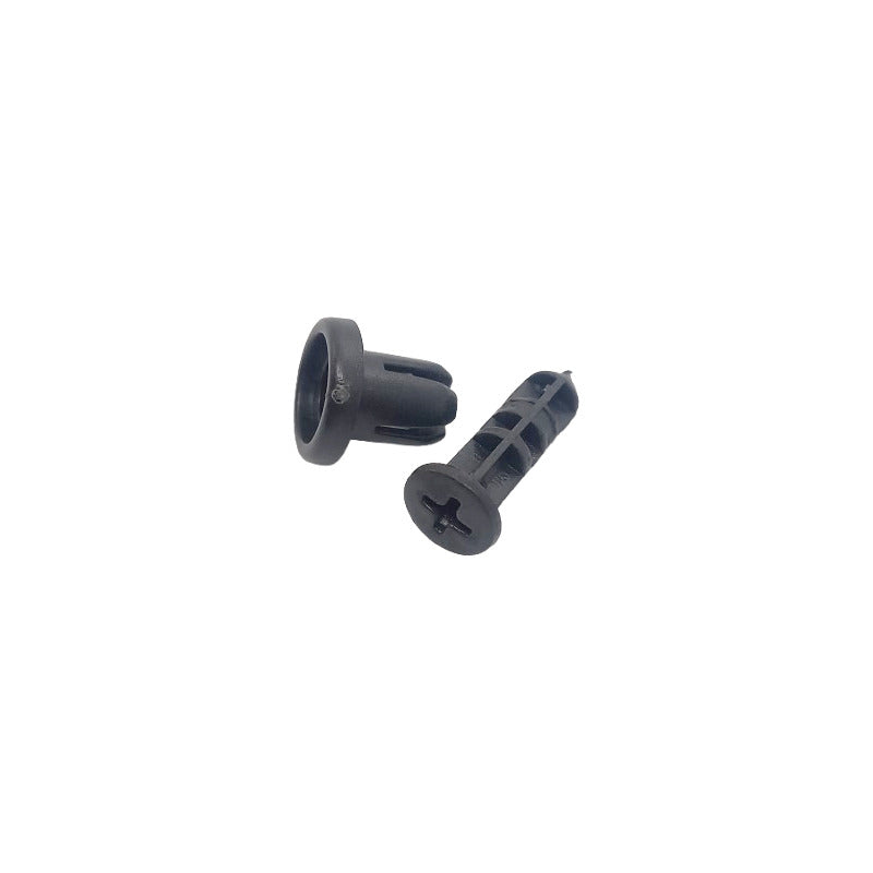 10X PIN PLÁSTICO CLIP AJUSTE AUTO RETENEDOR REMACHE MOTOR NEGRO