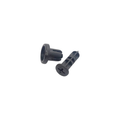 10X PIN PLÁSTICO CLIP AJUSTE AUTO RETENEDOR REMACHE MOTOR NEGRO