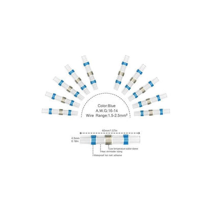 10X CONECTOR TERMOENCOGIBLE TERMORETRACTIL 4.5 X 5.3 X 40 MM