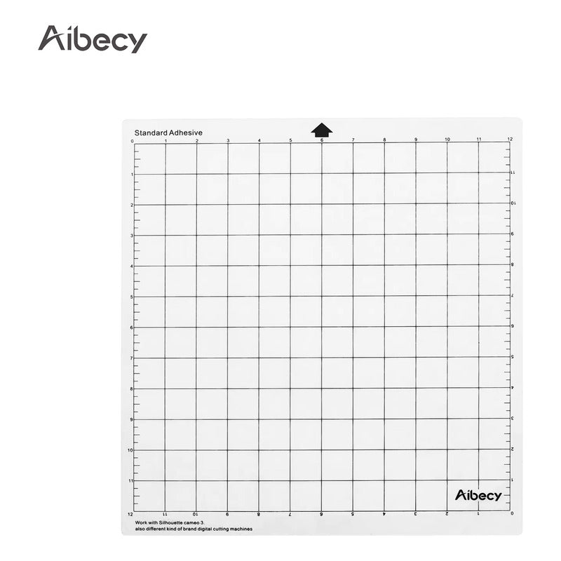 TAPETE CORTE 12X12 STANDAR GRIP PARA CAMEO CRICUT TRANSPAREN TRANSPARENTE