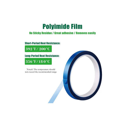 2X CINTA TÉRMICA 10MM 30MTS 50° 260° SUBLIMACIÓN AZUL AZUL CLARO