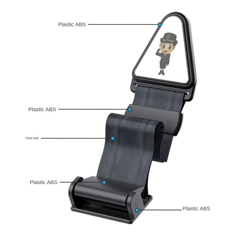 CORREA AJUSTE CINTURON SEGURIDAD SILLA NIÑOS CARRO COLEGIO NEGRO
