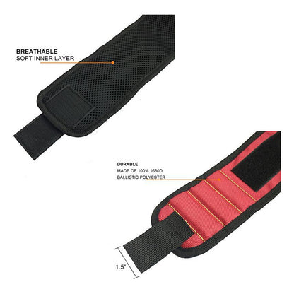 PULSERA MUÑEQUERA MAGNÉTICA TORNILLOS CLAVOS BROCAS TUERCAS N/A