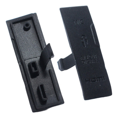 CUBIERTA TAPA COBERTOR GOMA CAUCHO CONEXIONES CANON 550D NEGRO