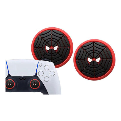 2X PROTECTOR SILICONA SPIDERMAN JOYSTICK PARA SWITCH XBOX PS ROJO
