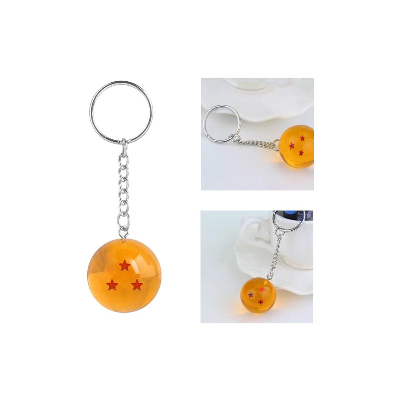 LLAVERO ESFERA DEL DRAGON BALL Z GOKU SUPER SAYAYIN NARANJA