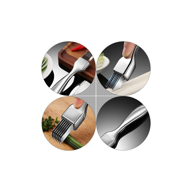 CORTADOR FINO TIRAS COCINA GROUMET RESTAURANTE FINE DINE PLATEADO