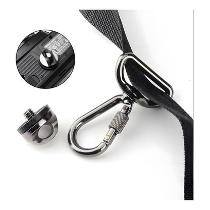 CORREA AJUSTABLE HOMBRO CAMARA DSLR PROFESIONAL ROSCA 1/4 NEGRO HOMBRO