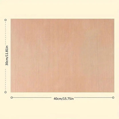 HOJA TEFLÓN 40X30 CMS SUBLIMACIÓN COCINA PLANCHA CALOR HORNO MARRÓN CLARO