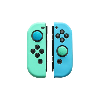 2X PROTECTOR SILICONA JOYSTICK MANDO CONTROL J-CON AZUL ROJO AZUL / VERDE PASTEL