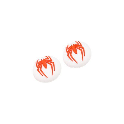 2X PROTECTOR SILICONA JOYSTICK SPIDERMAN LOGO 2011 BLANCO BLANCO