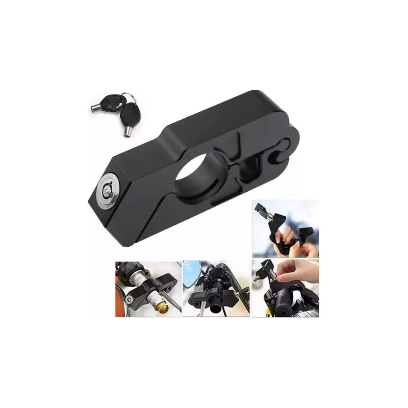 SEGURO ANTIRROBO CANDADO MOTO ACELERADOR MANILLAR FRENO