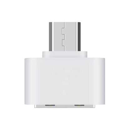 ADAPTADOR CONVERTIDOR USB HEMBRA A MICRO USB MACHO OTG 3.0 BLANCO