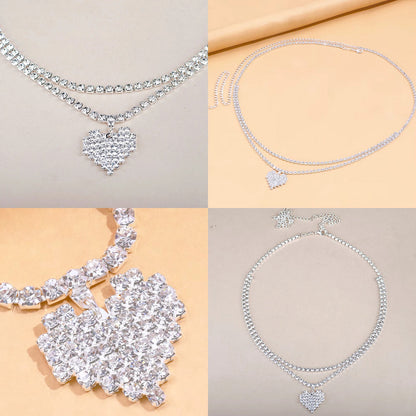 CADENA CINTURA CORAZON AMOR INCRUSTACION PIEDRAS MODA FASHIO PLATEADO