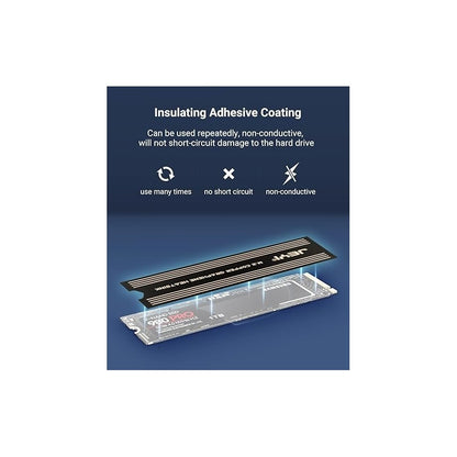 DISIPADOR GRAFENO COBRE MEMORIA RAM M.2 SSD STICKER GAMER