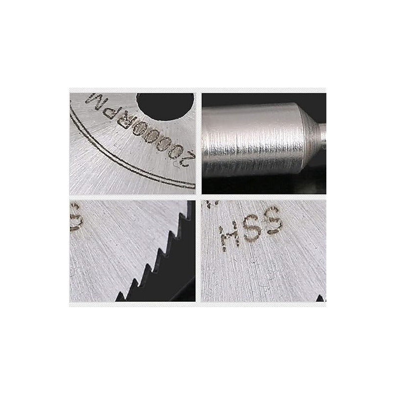 KIT 6 CUCHILLAS SIERRA CIRCULAR TALADRO MOTOTOOL AMOLADORA PLATEADO